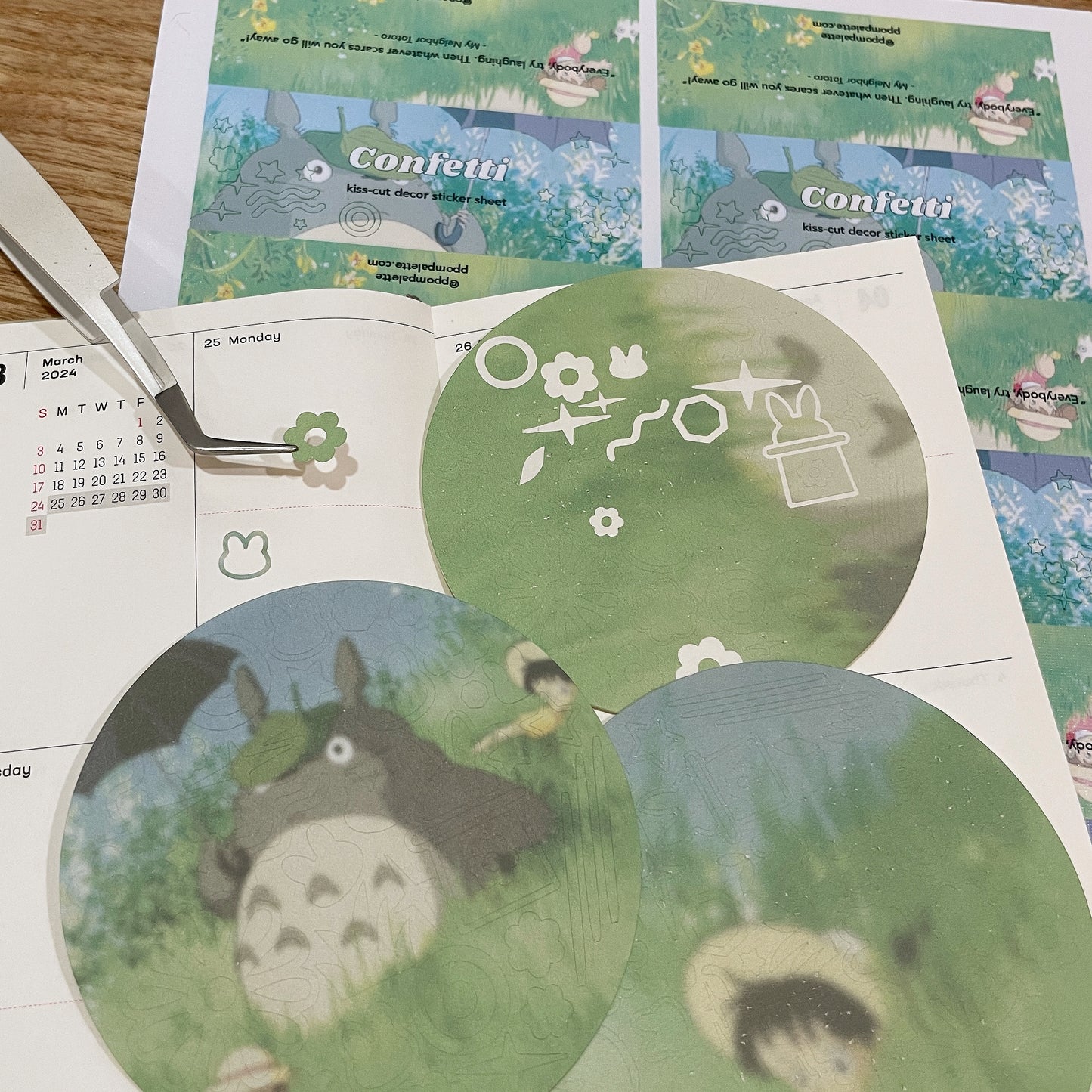 Totoro Confetti | Decor Maru-sticker sheet