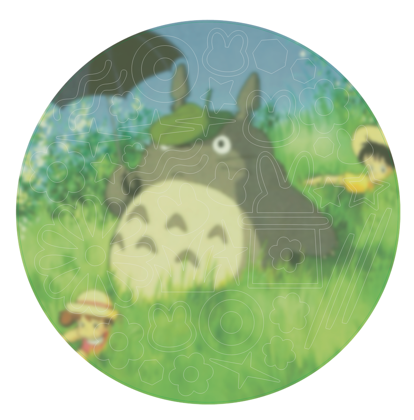 Totoro Confetti | Decor Maru-sticker sheet